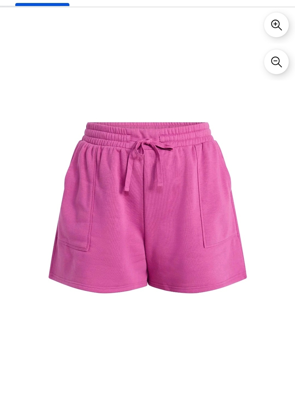 Women's Drawstring Pocket Lounge Shorts - Pink Size 1X